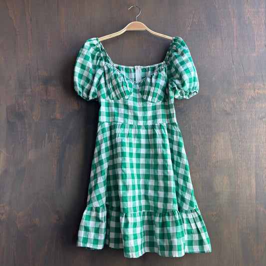 Green Gingham Dress
