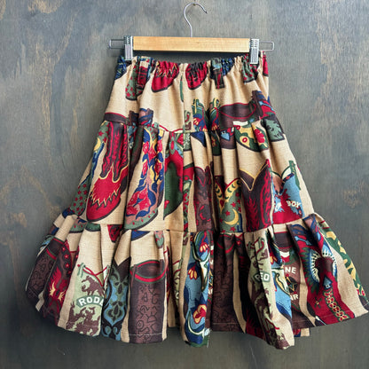 Custom Made Cowboy Boot Skirt