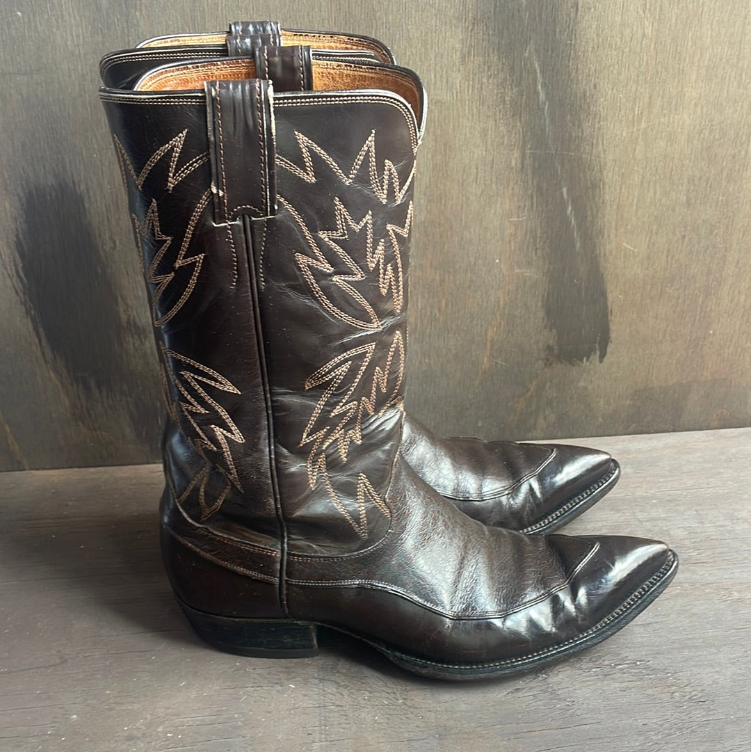 Justin Decorative Brown Western Boots