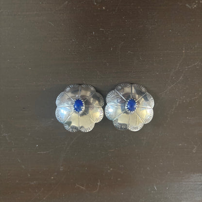 Silver Concho Earrings