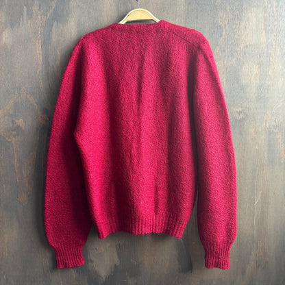 Vintage Red Mohair Cardigan