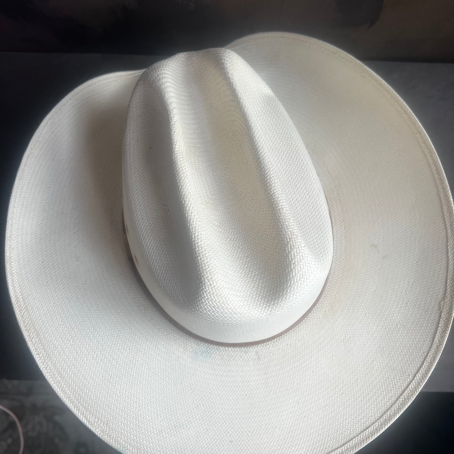 Resistol Straw Hat with Brown Hat Band