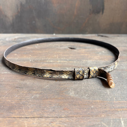 Vintage Rattlesnake Hat Band