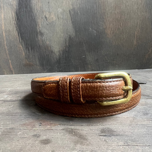 Vintage Coach Brown Leather Belt