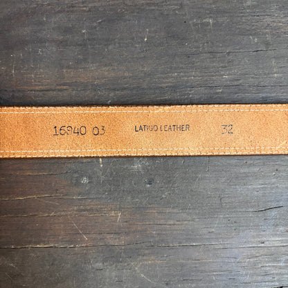 Vintage Tan Leather Belt