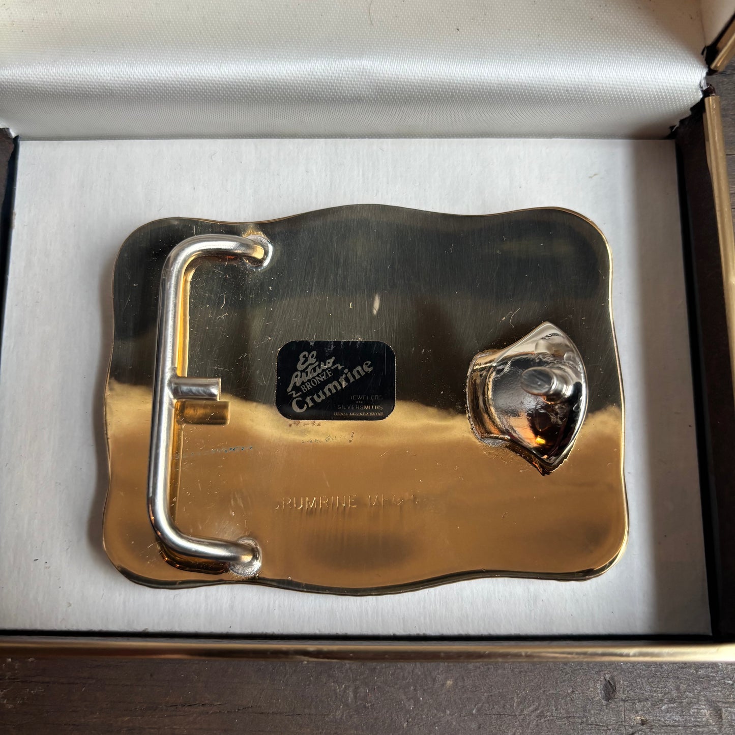 Crumrine Gold Plated Belt Buckle