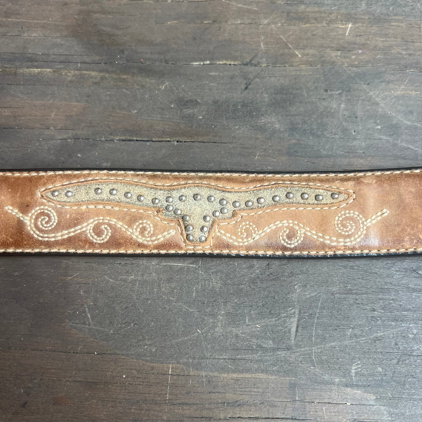 Nocona Longhorn Cattle Kids Belt