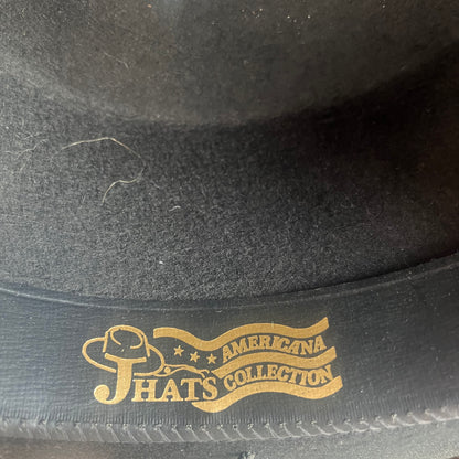 J Hats Americana Collection Black Hat