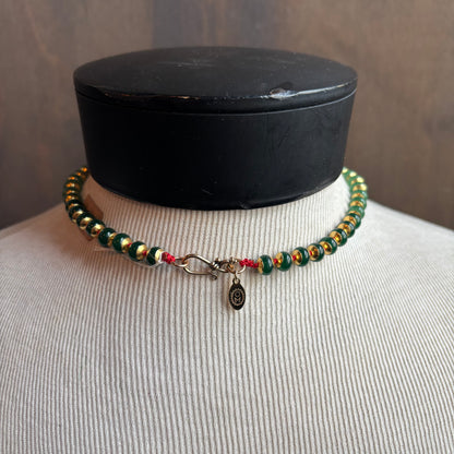 Ostrich Moon Star of David Charm Necklace