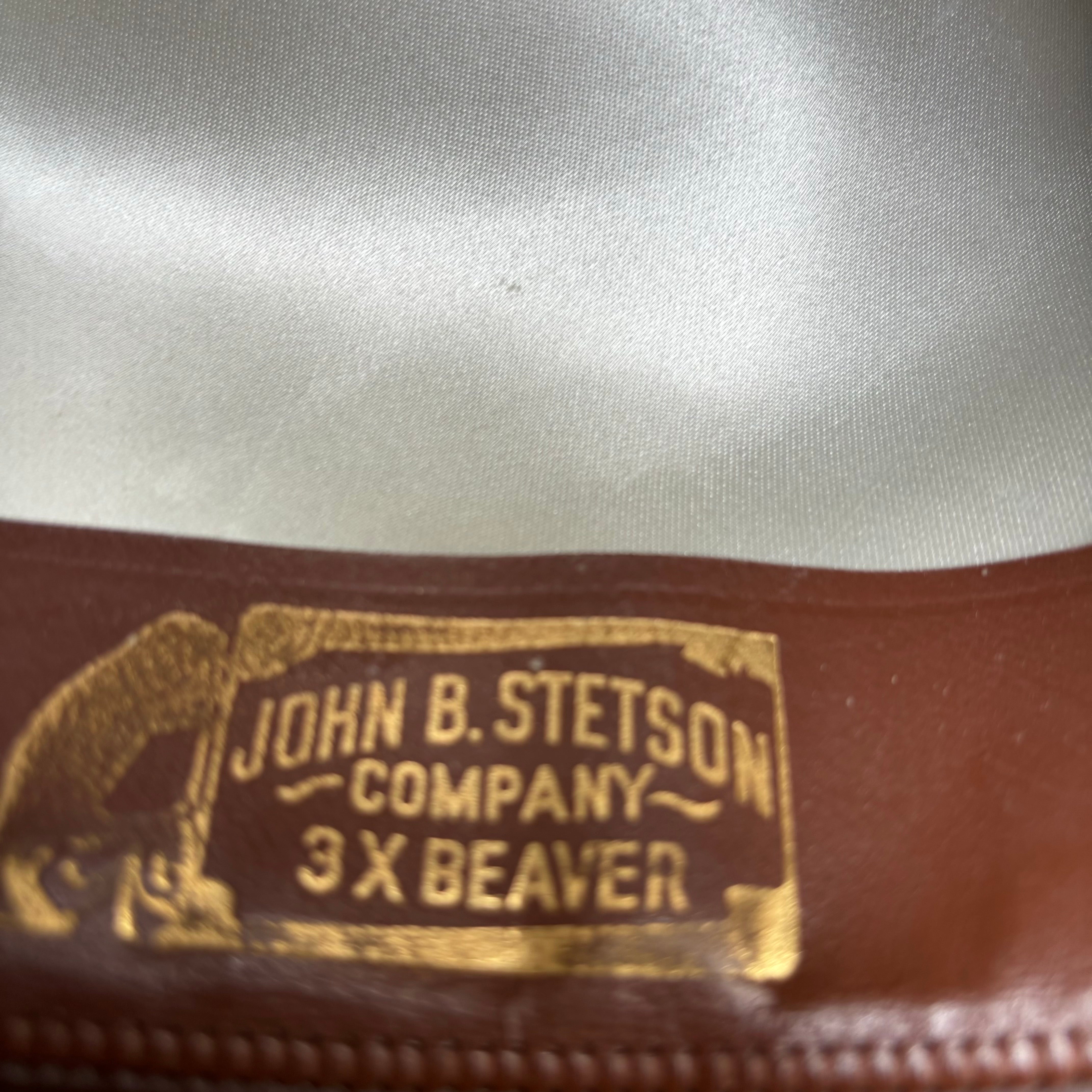 John b stetson 3x shops beaver hat