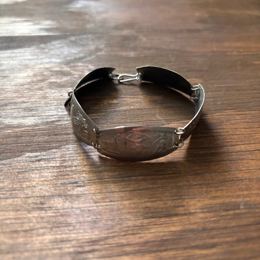 Vintage Etched Metal Bracelet