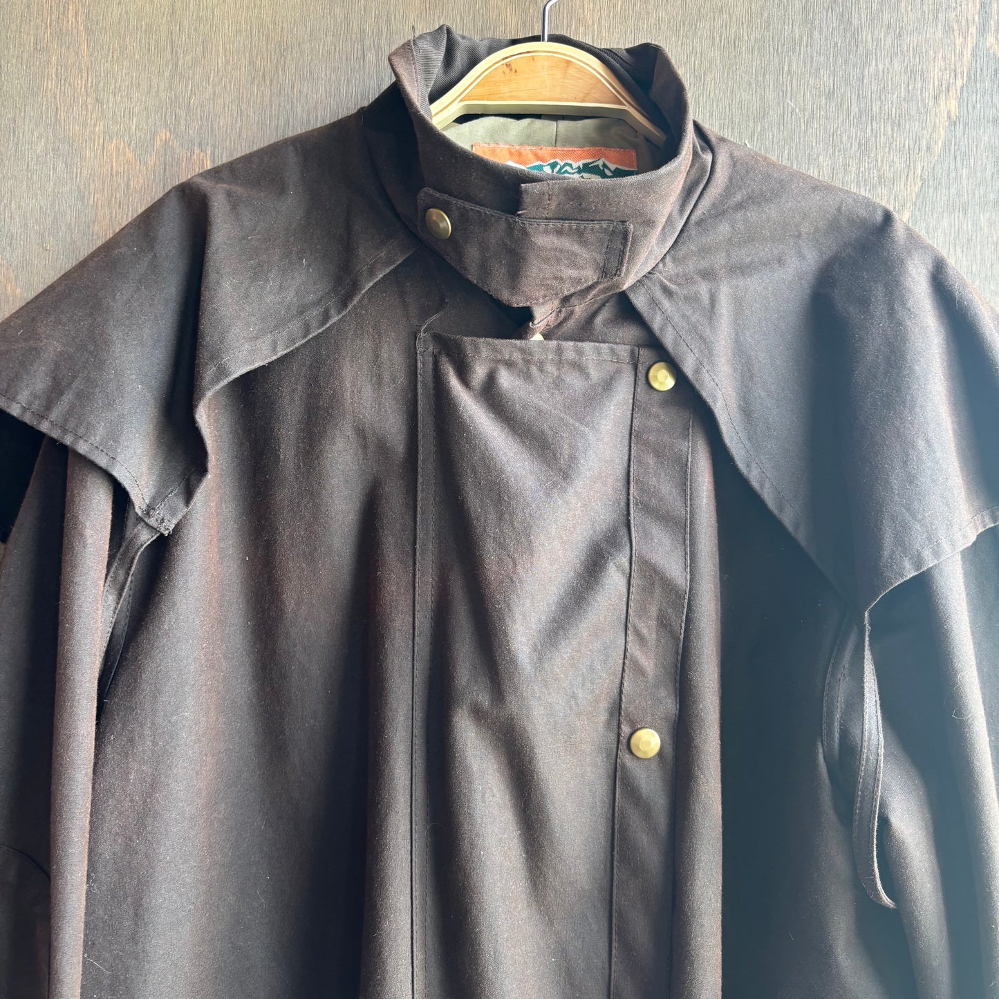Vintage Brown Oil Skin Duster