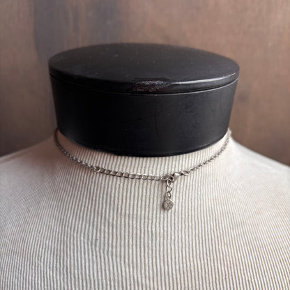 Brushed Metal Abstract Necklace