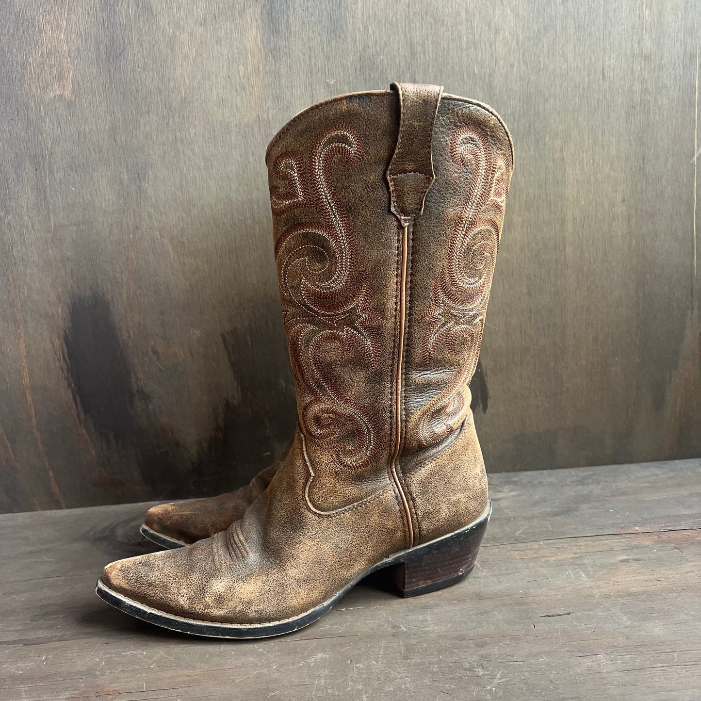 Durango Brown Leather Cowboy Boots