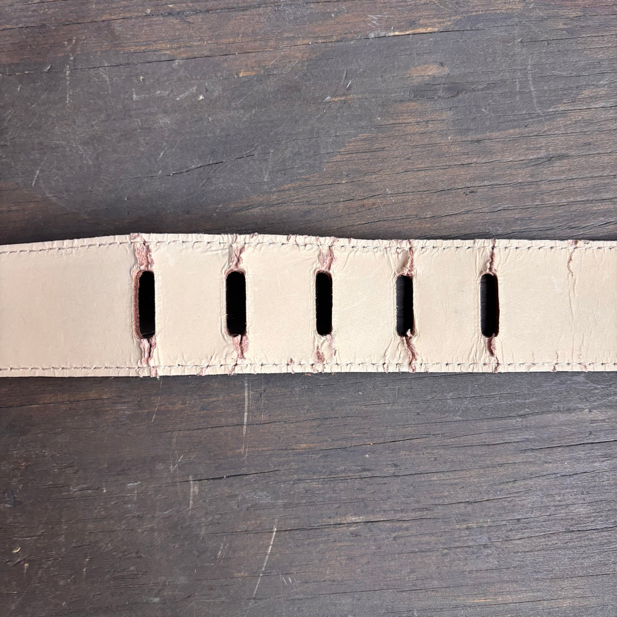 Italian Brown Rough Out Belt with Shiny Buckle