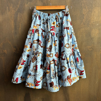 Custom Made Cowboy Midi Skirt