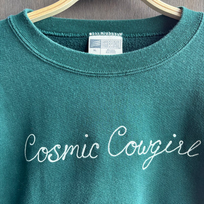 Custom Green "Cosmic Cowgirl" Sweatshirt
