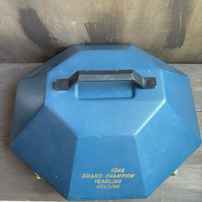 Blue Adjustable Travel Hat Box