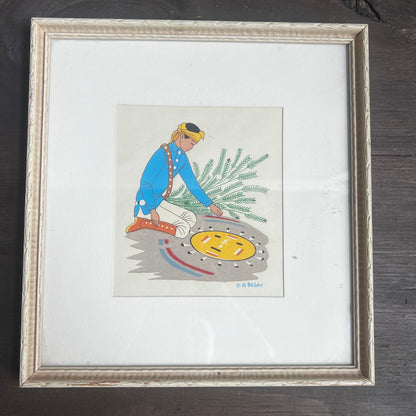 Harrison Begay Sandpainting  Framed Art Print