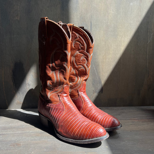 Tony Lama Two-Tone Lizard Boots