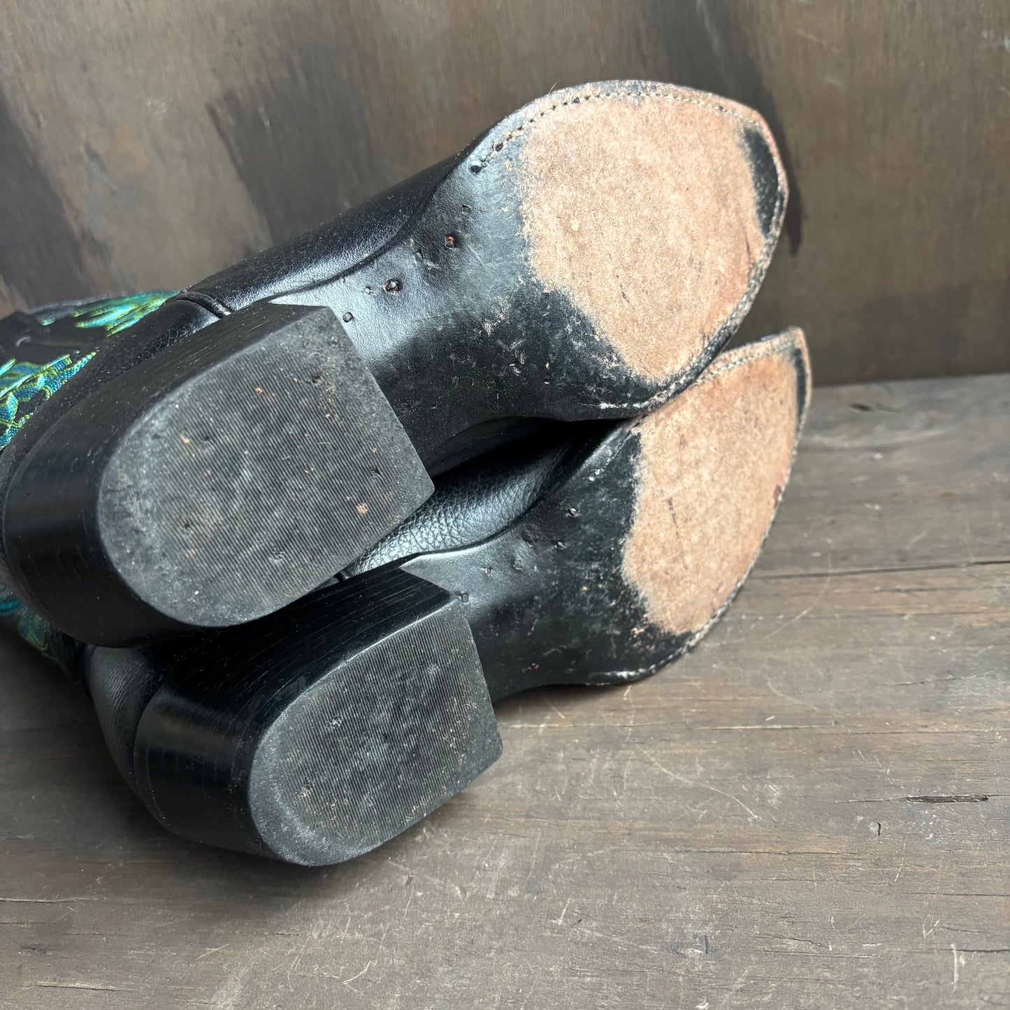 J.D. Dillon Black and Neon Boots