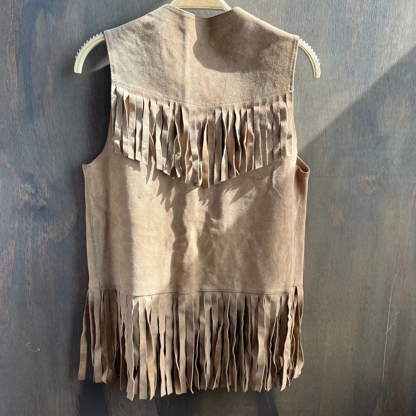 Vintage Leather Fringe Vest