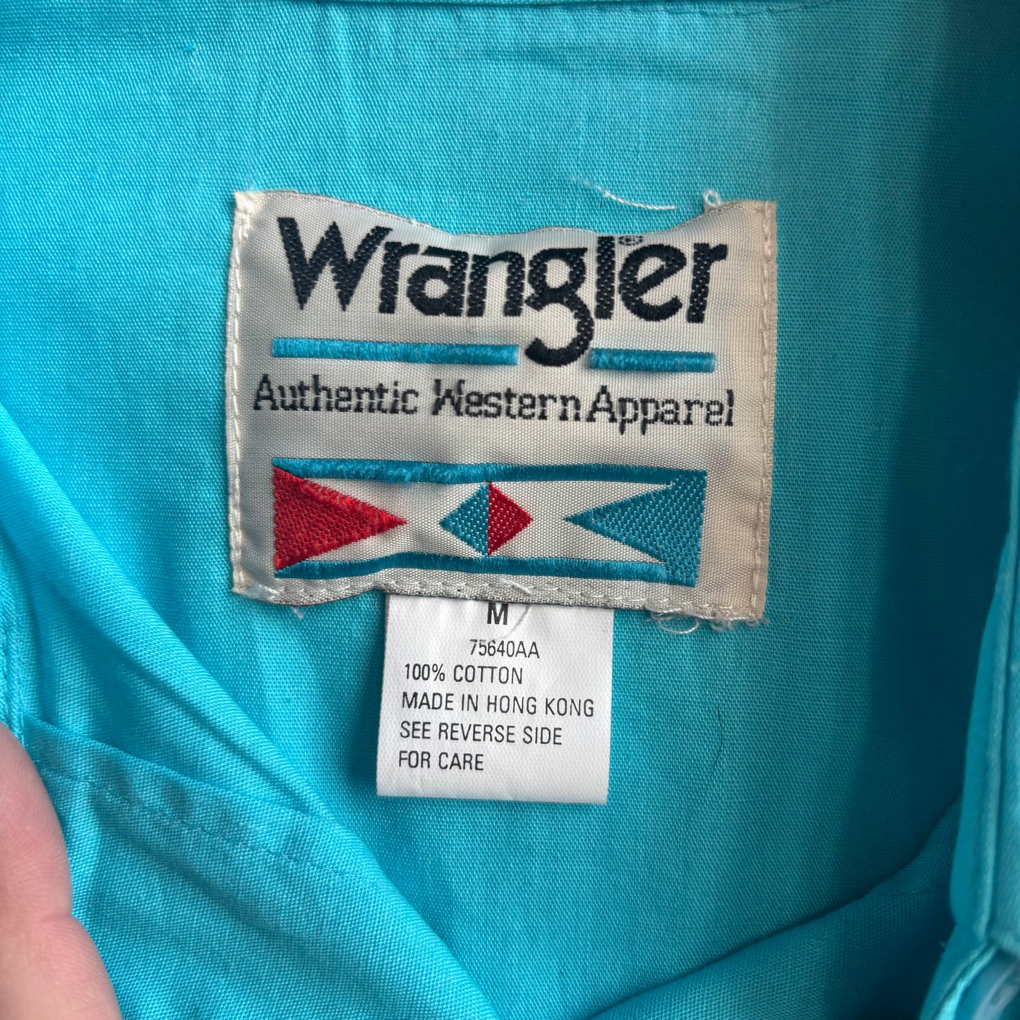 Wrangler Blue Button Up with Dancers