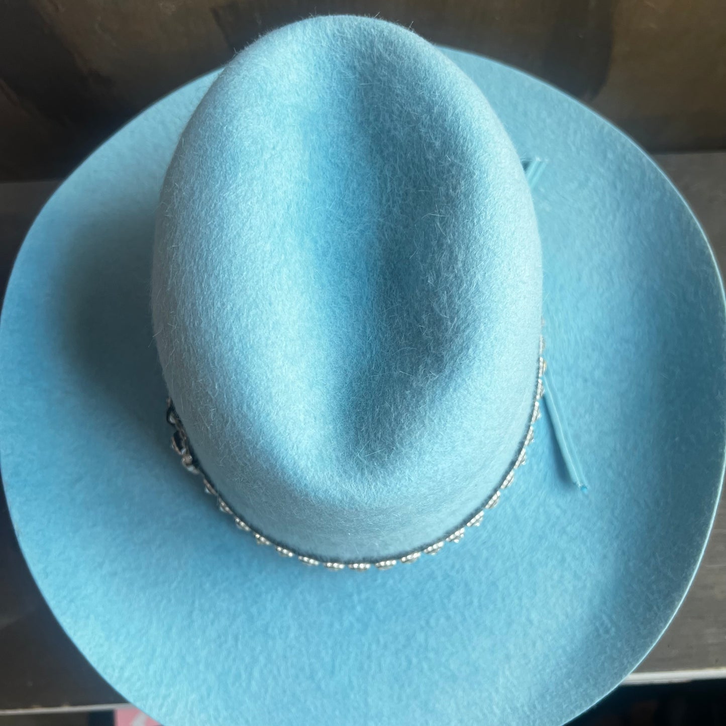 American Hat Co. Blue Hat with Studded Band
