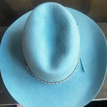 American Hat Co. Blue Hat with Studded Band