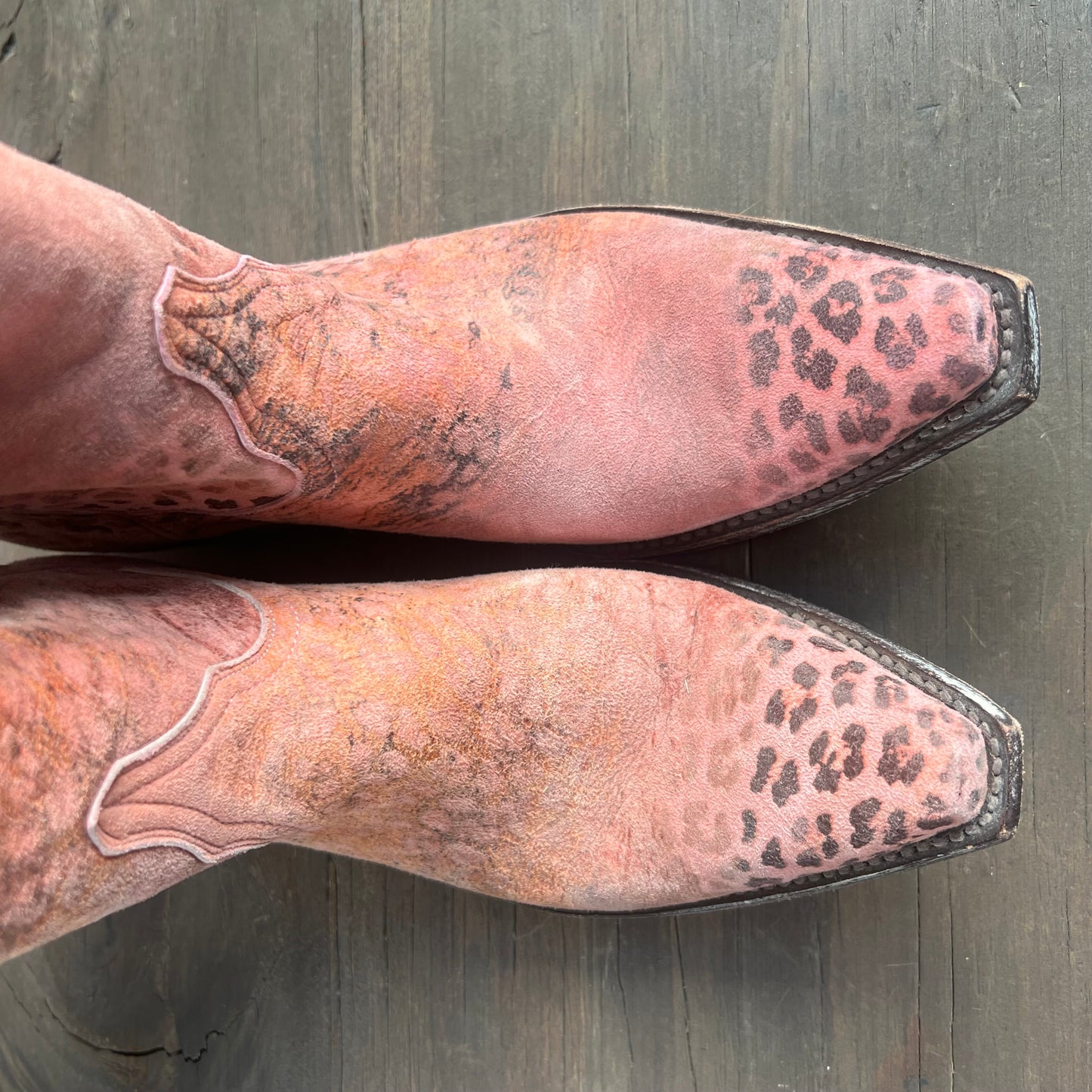 Old Gringo Pink Cheetah Print Cowgirl Boots