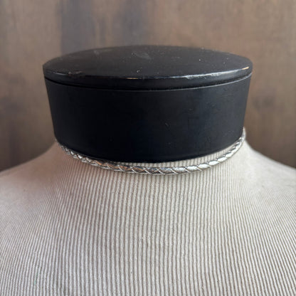 Oval Rhodonite Bolo on Silver Tie