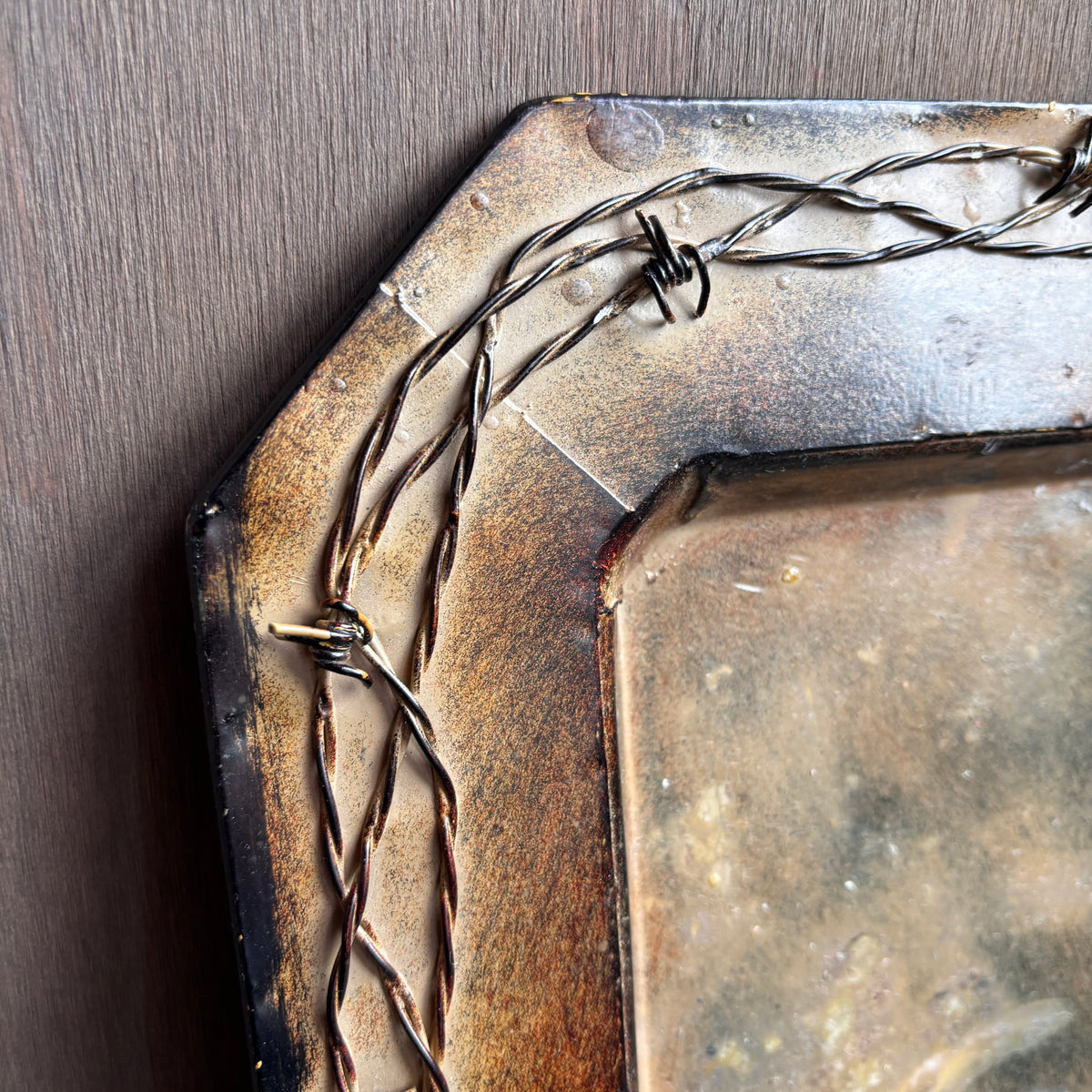 Barbed Wire Metal Platter