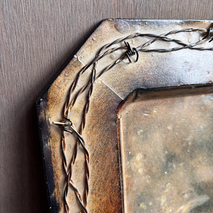 Barbed Wire Metal Platter
