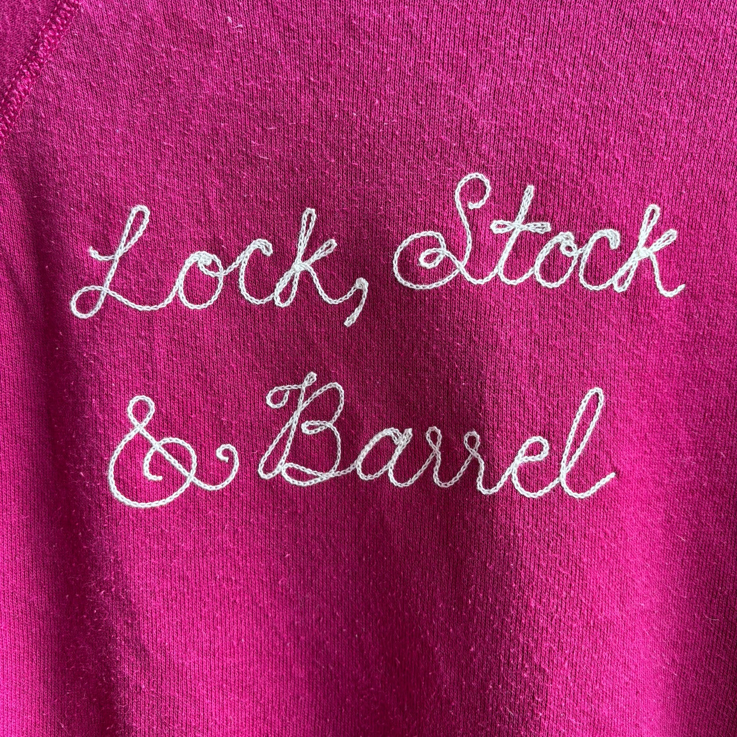 Custom Pink "Lock, Stock & Barrel" Swestshirt