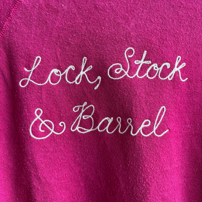Custom Pink "Lock, Stock & Barrel" Swestshirt