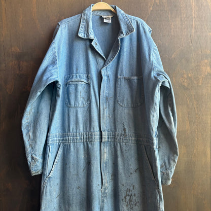 Berne Paint Washed Denim Coveralls