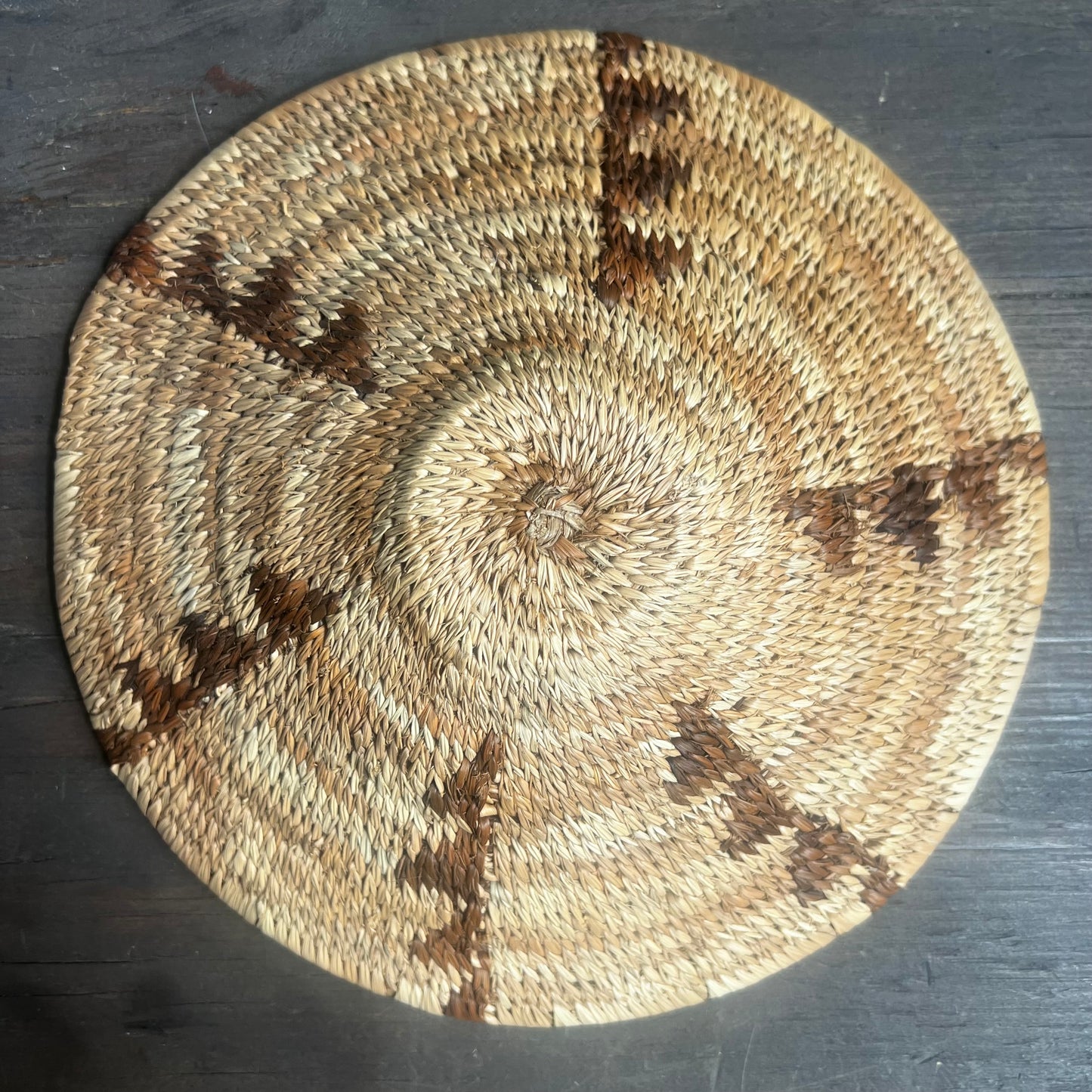 Woven Straw Bowl