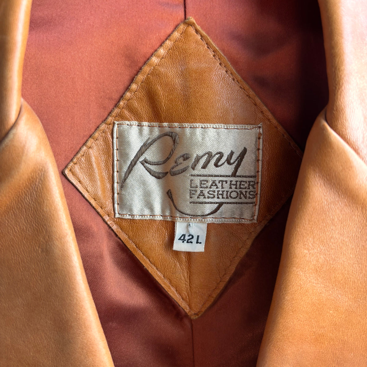 Vintage Remy Tan Leather Blazer