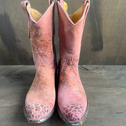 Old Gringo Pink Cheetah Print Cowgirl Boots