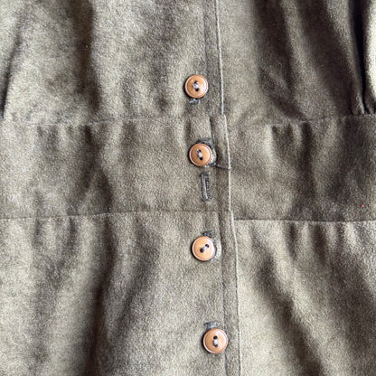 Vintage Green Microsuede Dress