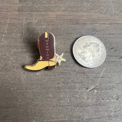 Wyoming Cowboy Boot Pin