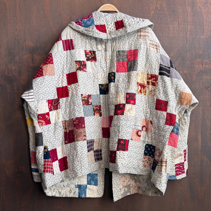 Vintage Patchwork Quilt Cocoon Jacket