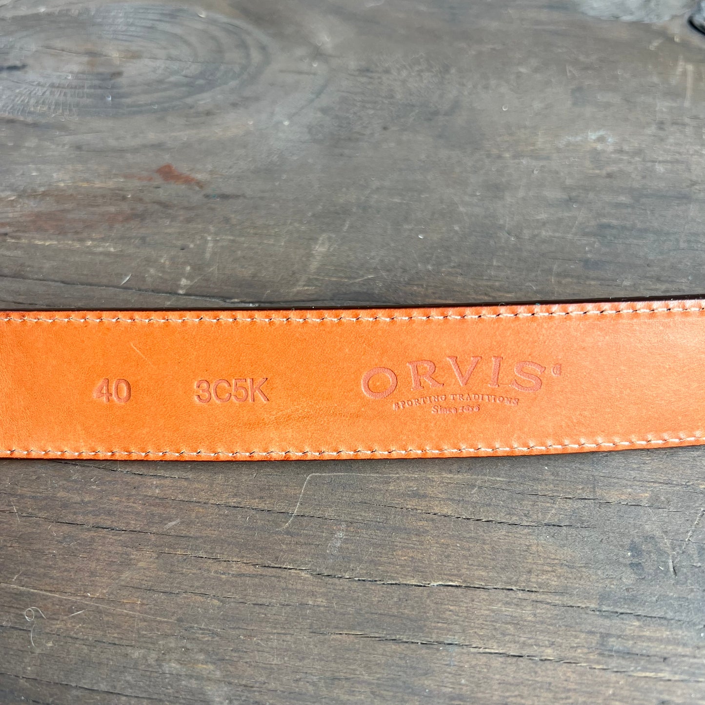 Orvis Two-Tone Leather Belt