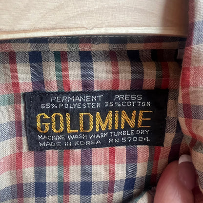 Goldmine Plaid Pearl Snap