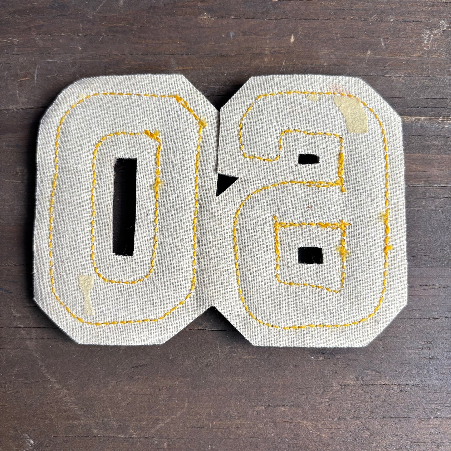 Vintage Yellow "60" Patch