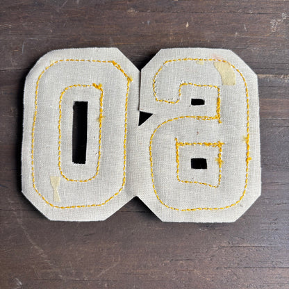 Vintage Yellow "60" Patch