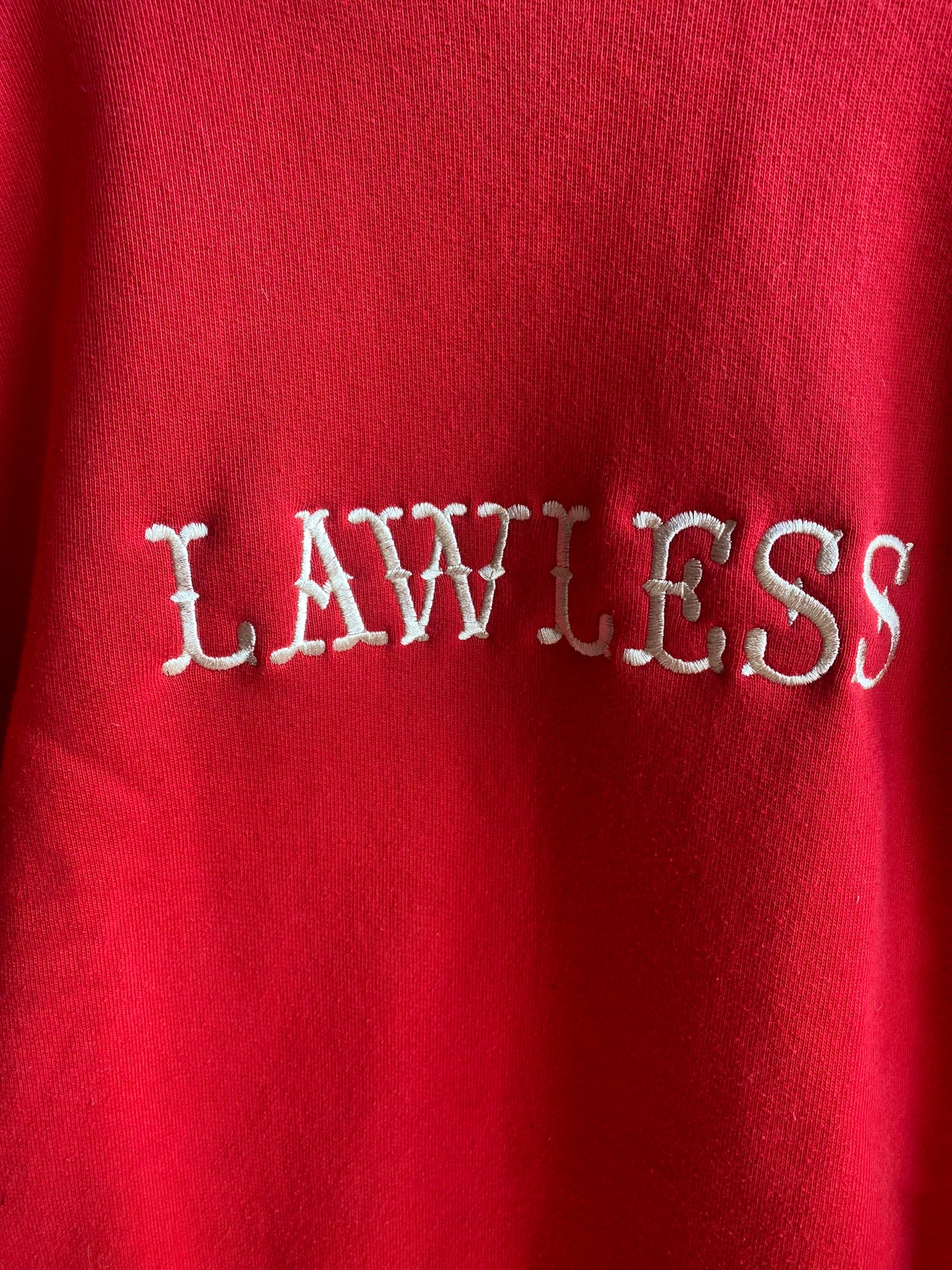 Custom Red “Lawless” Sweatshirt