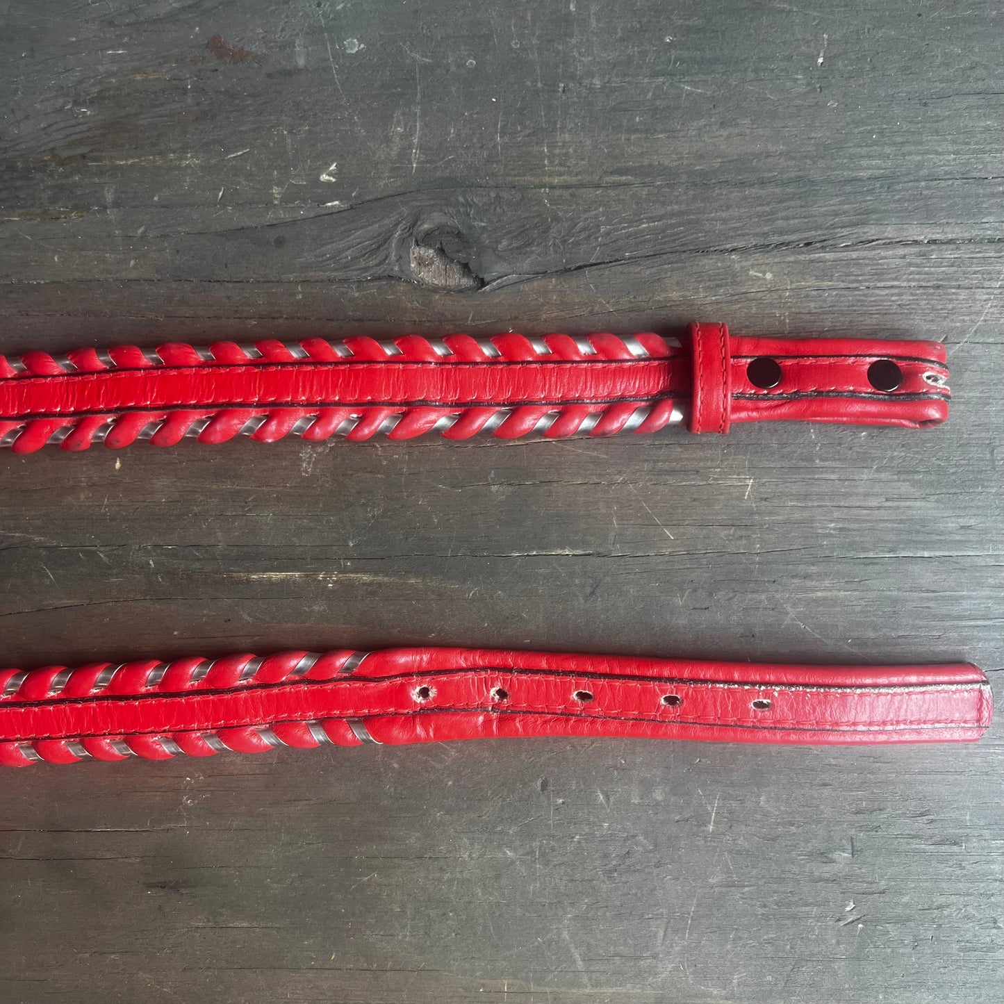 Red Leather Belt