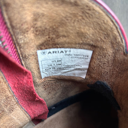 Ariat Red Ankle Boots
