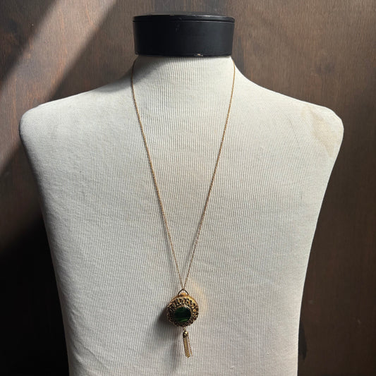 Long Pocket Watch Chain Necklace